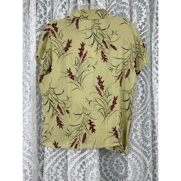 Evan-Picone Womens Size 14 Silk Two-Piece Floral Blouse & Skirt Set Vintage 100% - Picture 5 of 9